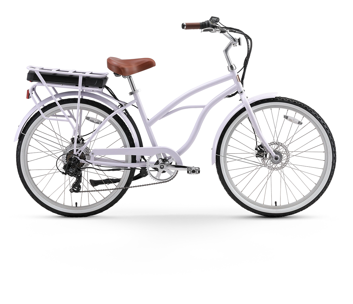 A/O Amelia 7-Speed 500W Beach Cruiser Electric Bike